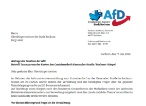 Mehr über den Artikel erfahren Anfrage zum Informationsverhalten der Stadt gegenüber den Bürgern (Rat, 18.6.2025)