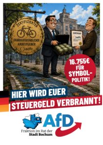 Mehr über den Artikel erfahren Anfrage „Fahrradfreundlicher Arbeitgeber“ (Rat, 17.5.2026)